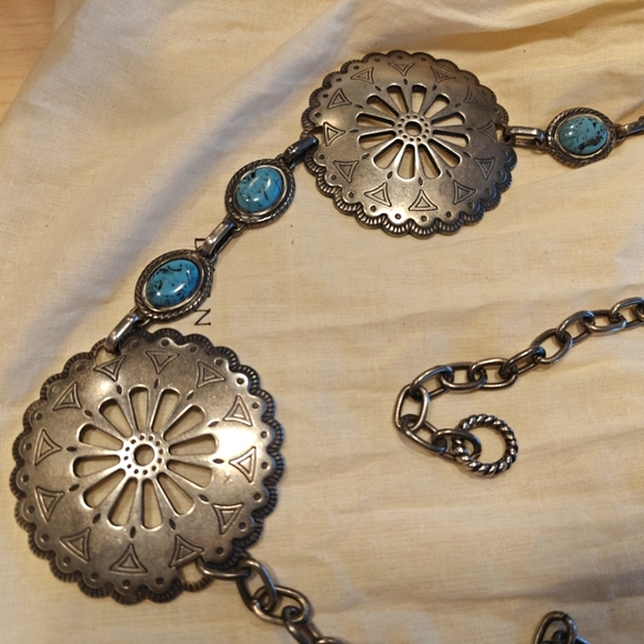 Vintage Bohemian metal belt - Picture 3 of 3